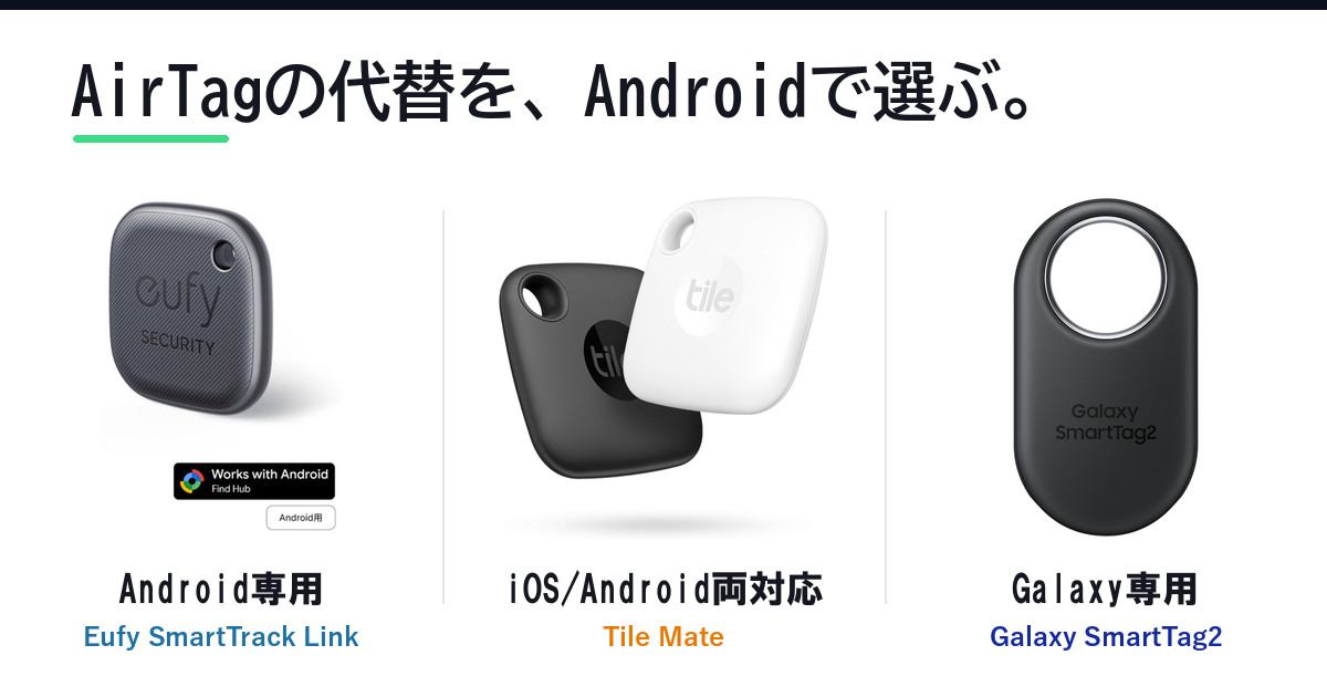 Featured image of post Androidで使えるスマートトラッカー比較――AirTagの代替を探した