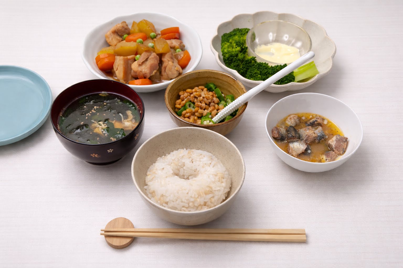 妻力作の夕食