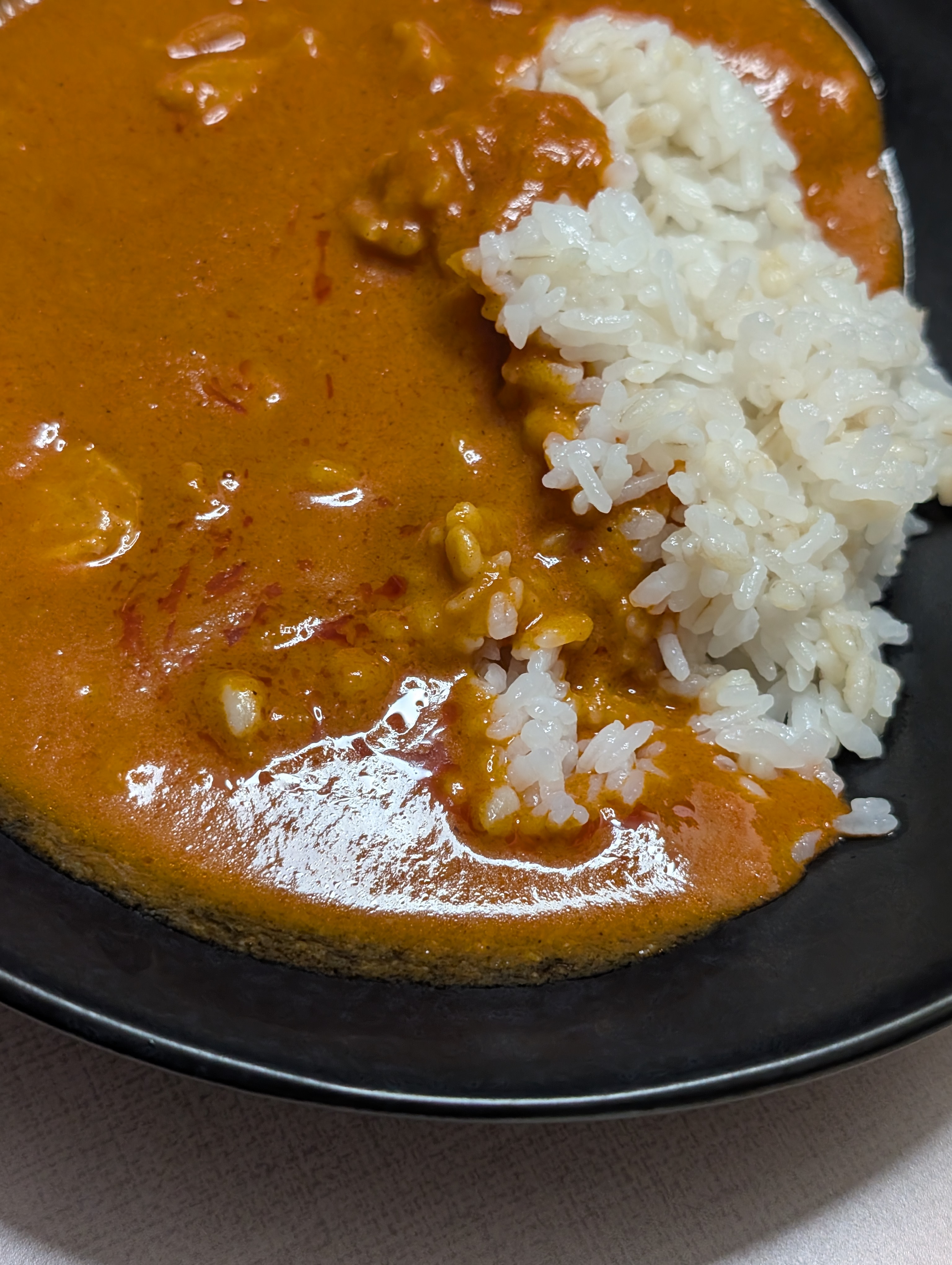 夕食のレトルトカレー