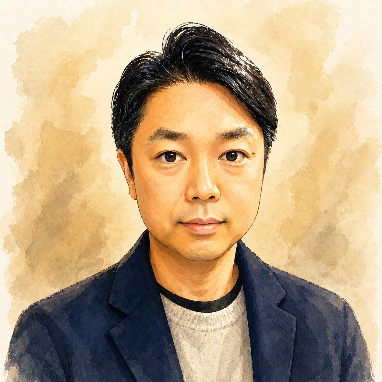 ChatGPTで作った水彩風プロフィール画像