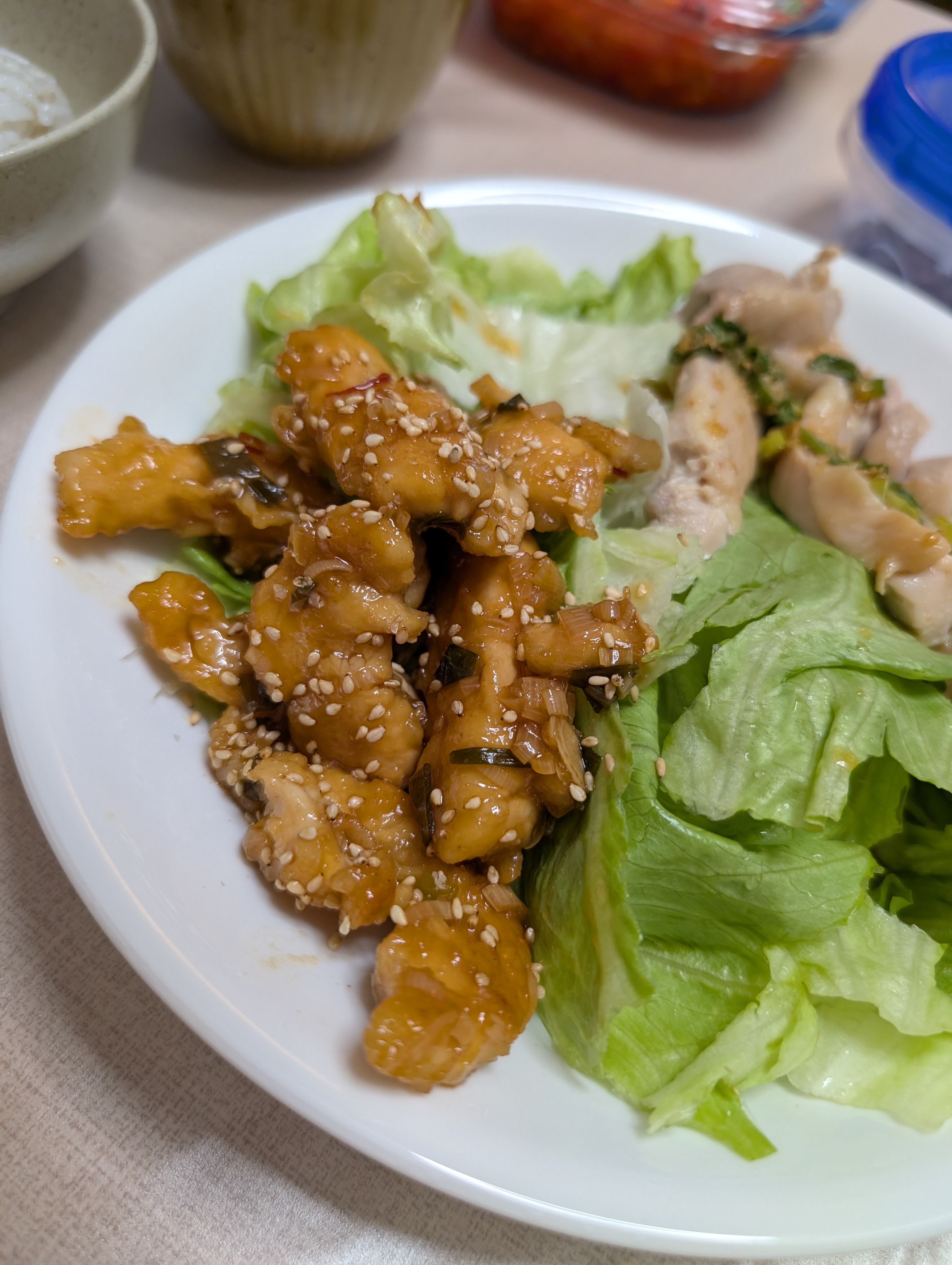 鶏むねやささみを使った夕食