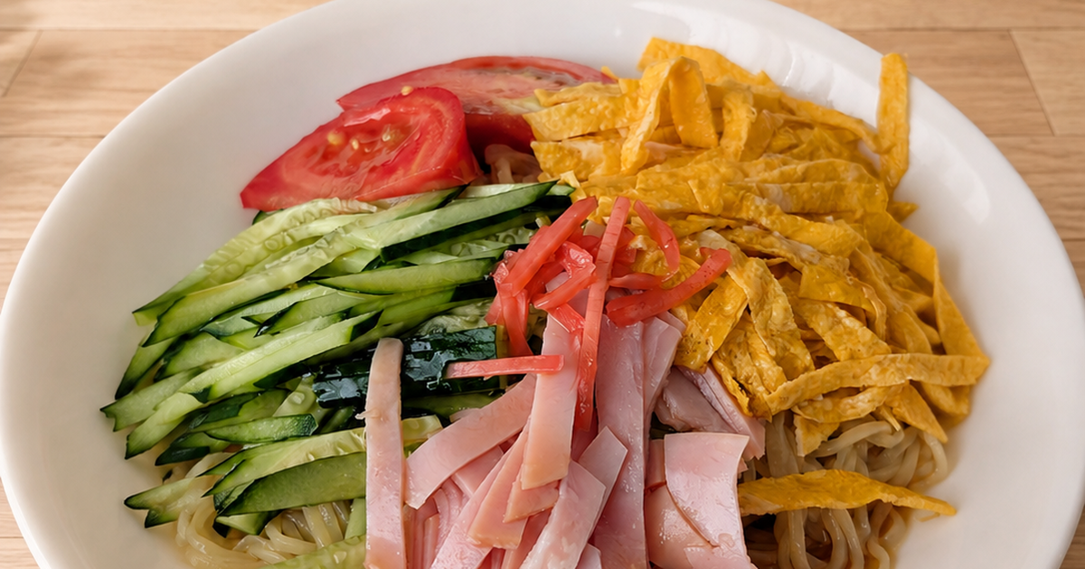 Featured image of post 【7月12日の写真日記】朝から良い温度の温湿度計と、冷やし中華と目玉焼きサラダ