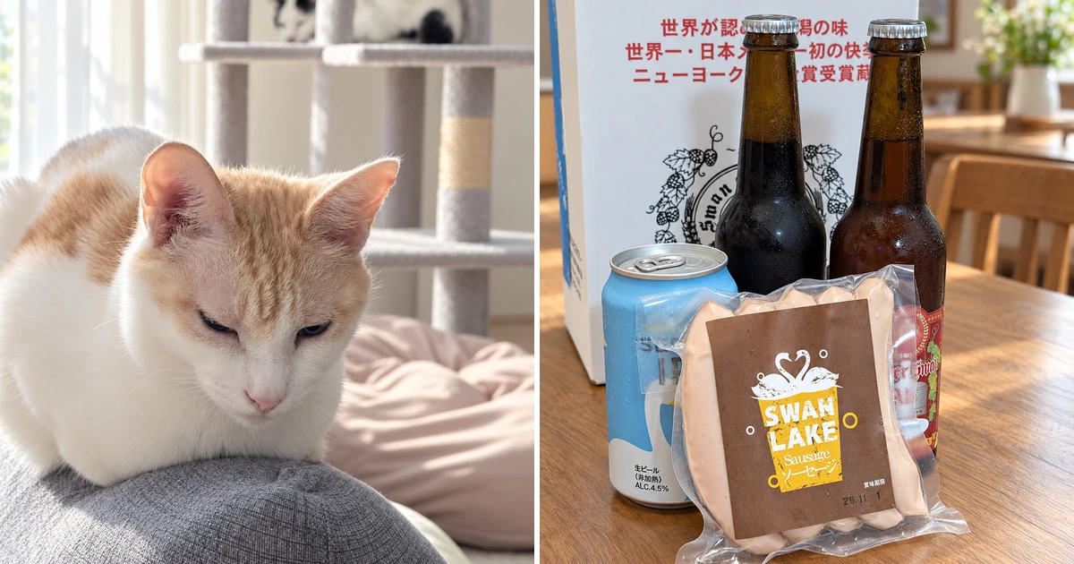 Featured image of post 【10月09日の写真日記】まどろむ猫たちとスタバのブラック無糖、妻からのスワンレイクビール