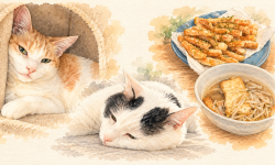 Featured image of post 【10月15日の写真日記】まどろむ猫たちとリュウジごはん、買い逃したGALLERIA