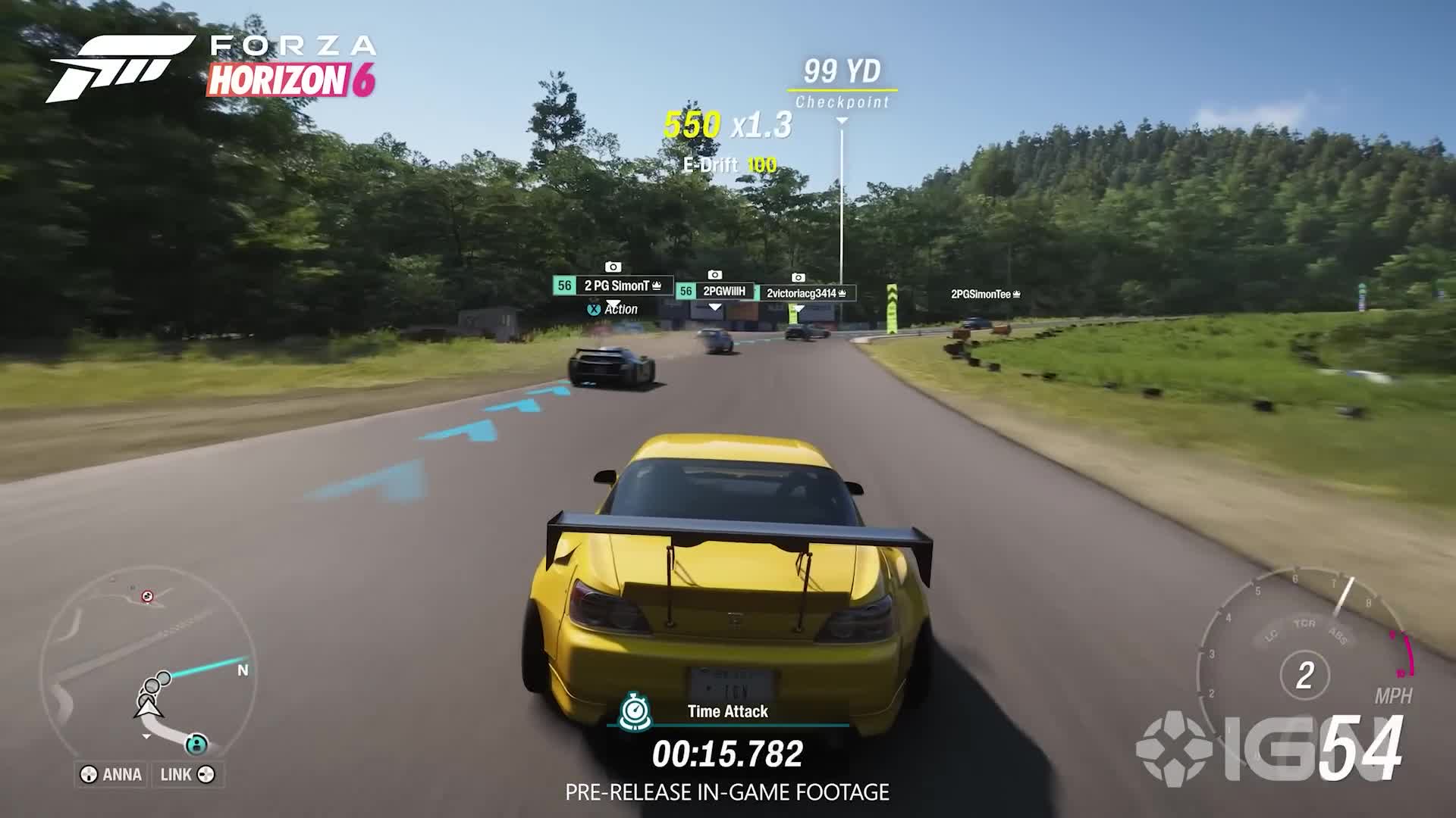 IGN動画で紹介されたタイムアタックのゲーム画面