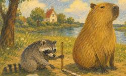 Featured image of post アライグマ影測定士、本日も業務中