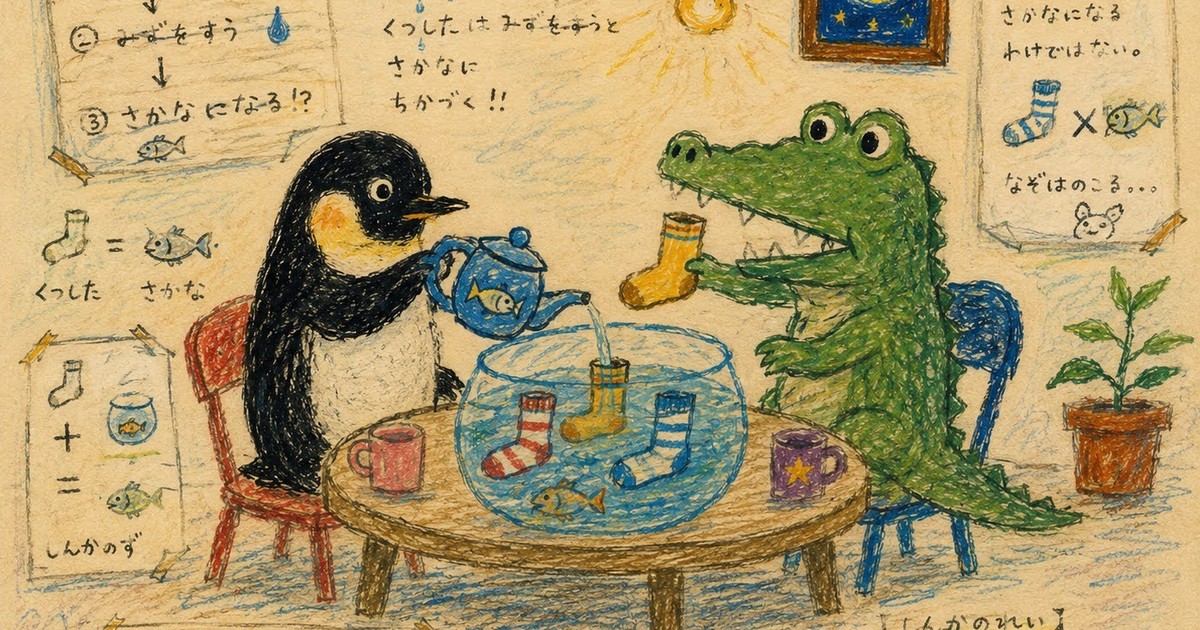 Featured image of post 靴下は水を吸うと魚になる（かもしれない）