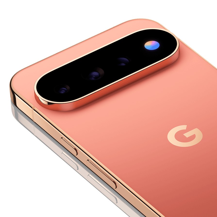 Google Pixel 11 Pro のカメラバーと側面のクローズアップ