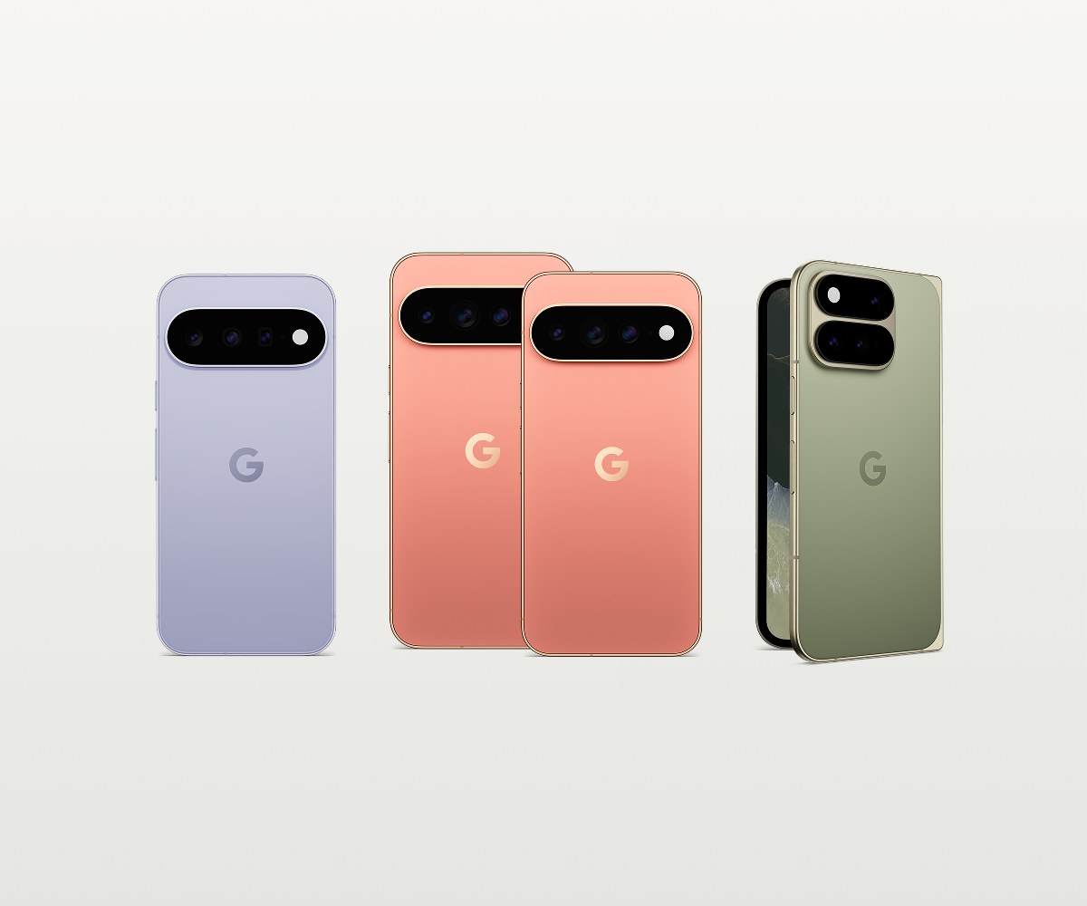 Pixel 11シリーズの4機種。左からPixel 11（Frost）、Pixel 11 Pro／11 Pro XL（Canyon）、Pixel 11 Pro Fold（Olive）