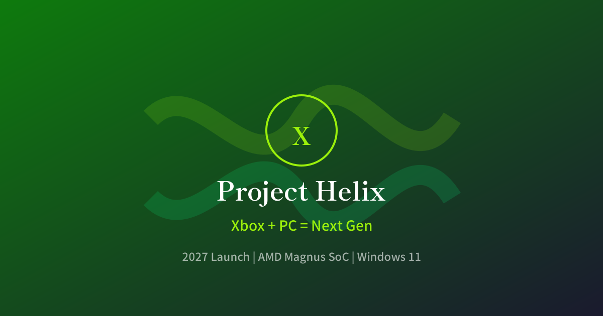 Featured image of post 次世代Xbox「Project Helix」発表 ── コンソールとPCの境界を消す新戦略